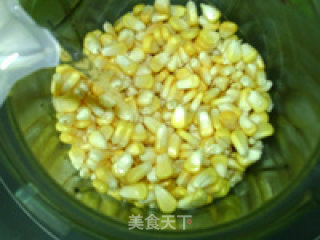鲜玉米蒸糕的做法步骤：2
