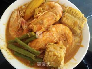 咖哩海鲜的做法步骤：7