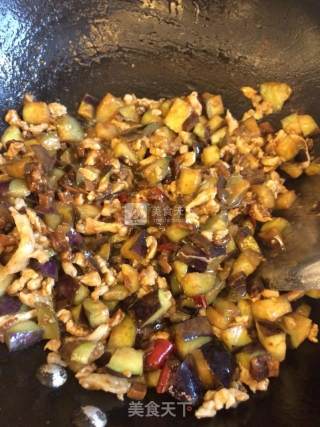 茄子肉末干拌面（2人份）的做法步骤：6