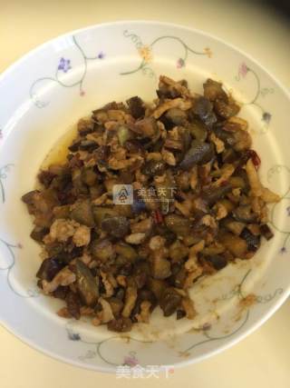 茄子肉末干拌面（2人份）的做法步骤：7