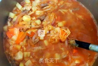 上海西式罗宋汤的做法步骤：17