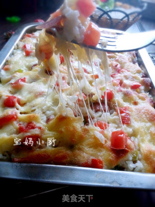 杂蔬焗饭的做法步骤：10