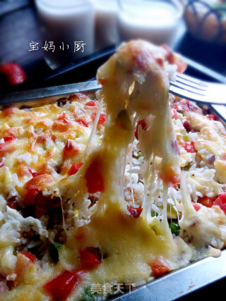 杂蔬焗饭的做法步骤：11