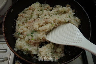 冬菜肉末糯米蛋卷的做法步骤：3
