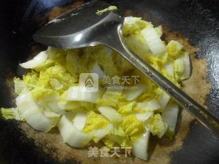 鸡蛋娃娃菜炒米线的做法步骤：7