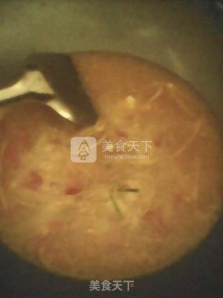 番茄鸡蛋汤粉的做法步骤：7