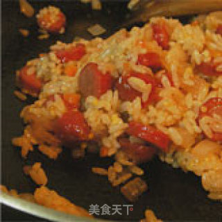 【浓缩芝士酱】焗饭的做法步骤：2