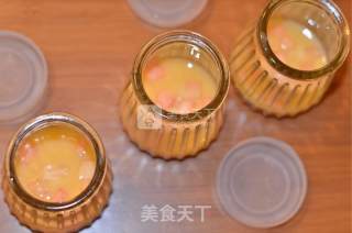 抹茶黄桃布丁的做法步骤：3