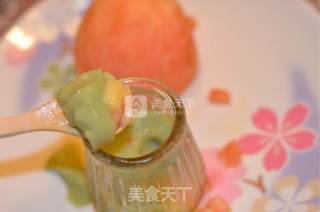 抹茶黄桃布丁的做法步骤：7