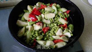 丝瓜毛豆---快手素炒也美味的做法步骤：5