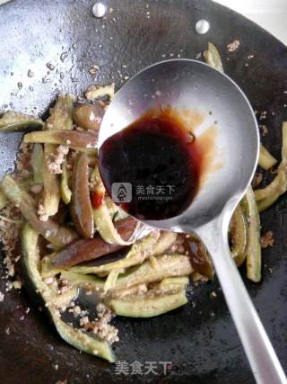 肉末蚝油手撕茄子的做法步骤：6
