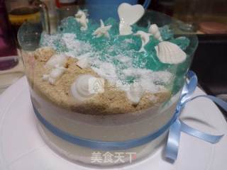 海洋酸奶慕斯蛋糕（6寸）的做法步骤：10