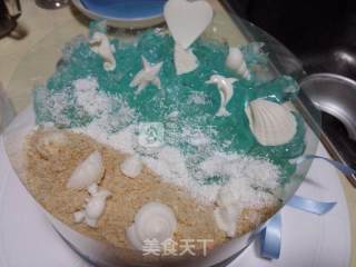 海洋酸奶慕斯蛋糕（6寸）的做法步骤：11