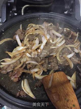 家常炒烤肉的做法步骤：8