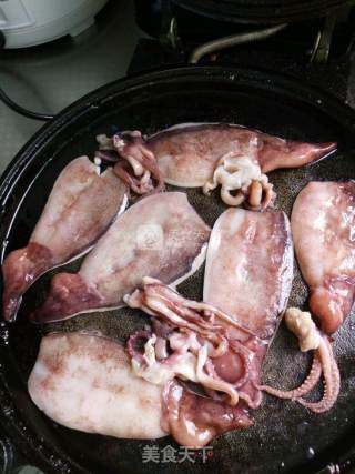 电饼档鱿鱼的做法步骤：3