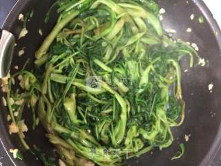 椒丝腐乳炒通菜的做法步骤：5