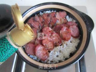 腊味煲仔饭的做法步骤：9