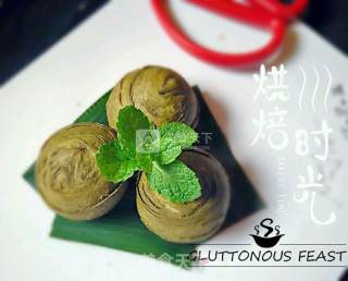 抹茶豆沙酥的做法步骤：18