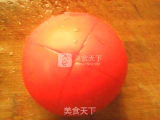 番茄蛋花汤的做法步骤：2