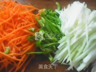 肉炒三丝的做法步骤：2