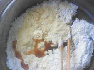 红糖玉米饼干（香酥）的做法步骤：2