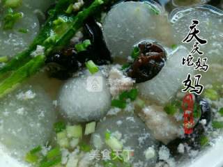 冬瓜丸子肉末汤的做法步骤：8