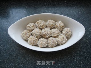 珍珠豆腐丸子的做法步骤：7