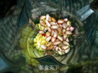 鲜花生玉米浆的做法步骤：3