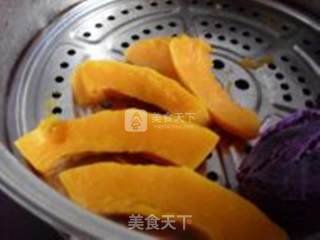 【浓缩车打芝士酱】南瓜丸的做法步骤：1