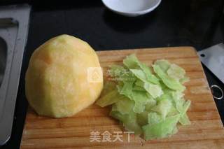清炒哈密瓜的做法步骤：2