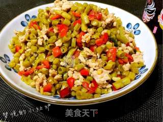 酸豆角炒肉末的做法步骤：11