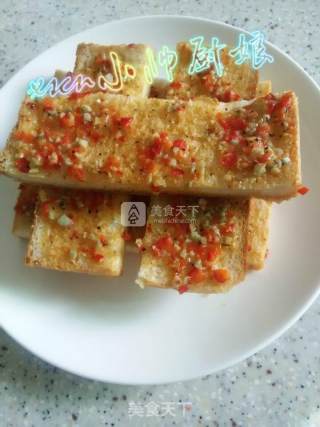 蒜香红椒吐司片~蒜香烤吐司片的做法步骤：6