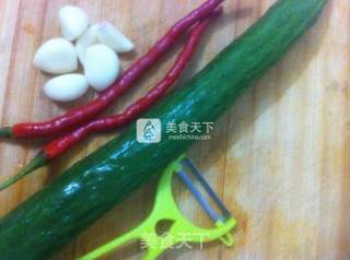 花样黄瓜凉菜的做法步骤：1