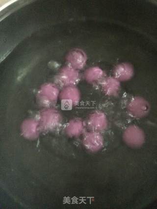 紫薯桂花汤圆的做法步骤：8