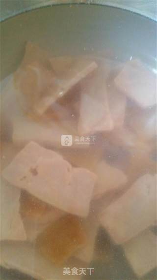 咸豆腐干煎蛋的做法步骤：2