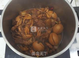 望潮五花肉炖蛋的做法步骤：9