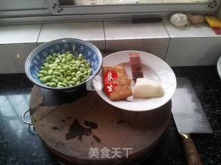舌尖上的家常菜—火丁毛豆的做法步骤：1