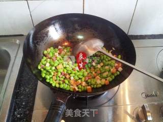 舌尖上的家常菜—火丁毛豆的做法步骤：8