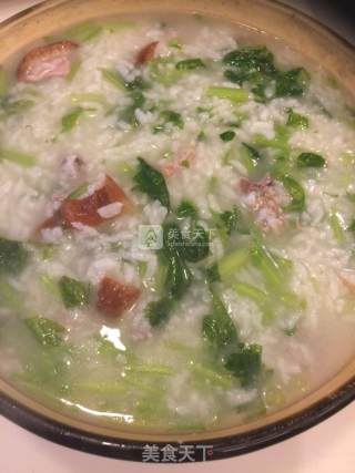 芹菜烤鸭粥的做法步骤：2