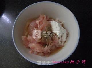 杏鲍菇炒鸡片的做法步骤：2