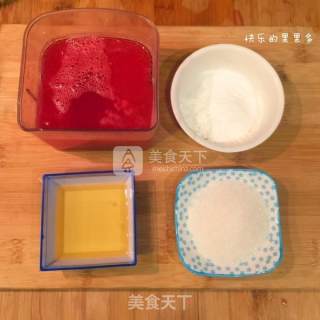 西瓜蜂蜜冰棍的做法步骤：3