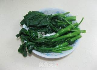 白灼芥蓝的做法步骤：2