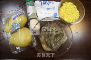 可爱的土豆君来袭——土豆虾球的做法步骤：1
