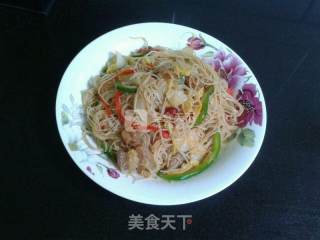 新炒湖头米粉的做法步骤：7