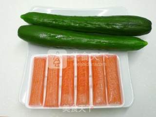 哇沙米蟹肉瓜丝  ★ 黄瓜丝 4的做法步骤：1