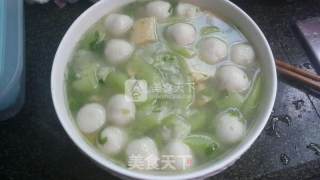 丝瓜鱼丸汤的做法步骤：7