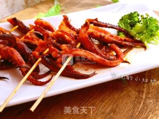 韩式辣烤鱿鱼须的做法步骤：9