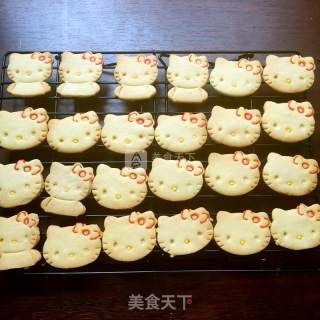 Kitty猫巧克力饼干的做法步骤：17