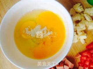 奶酪蛋饼的做法步骤：2