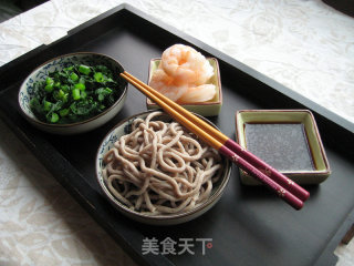 鲜虾荞麦凉面的做法步骤：11